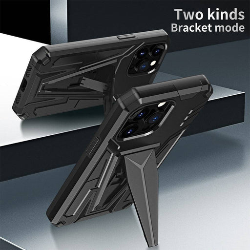 Anti-fall bracket armour case iPhone 13 Pro Max H-type support system horizontal vertical