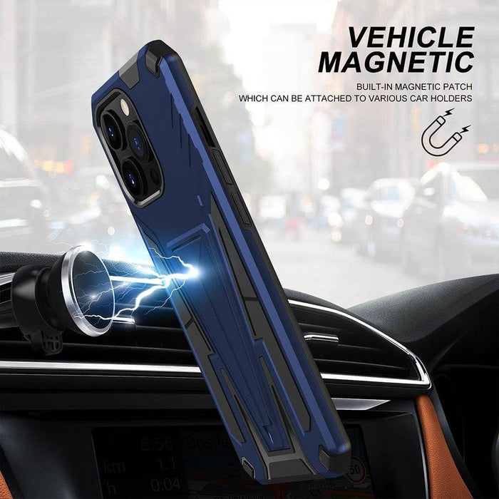 Anti - fall Bracket Armour Protective Case iPhone 13 Pro Max | Magnetic Stand - JPC MOBILE ACCESSORIES