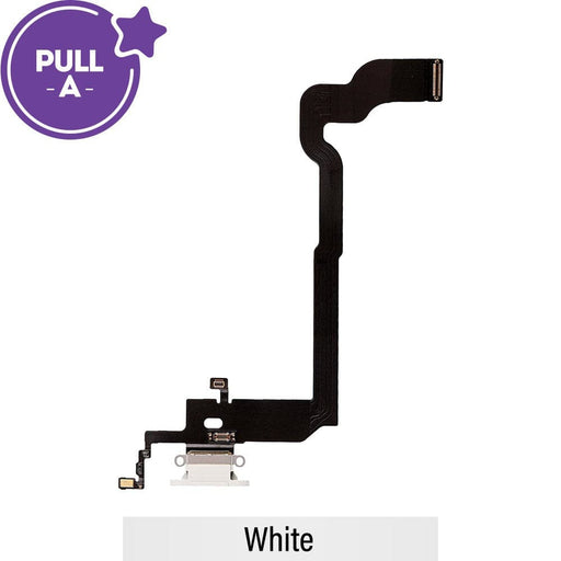 Charging Port Flex Cable iPhone X PULL-A White Fix Charging Issues A-Grade Material Brisbane