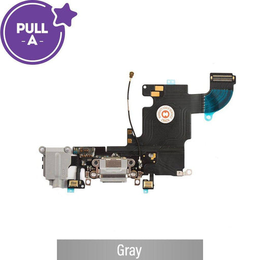 Charging Port Flex Cable for iPhone 6S (PULL-A)-Gray - JPC MOBILE ACCESSORIES