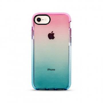 Gradient Hybrid Pink Blue Soft TPU Shockproof Case Cover for iPhone 6 / 6S / 7 / 8 / SE (2020) / SE (2022) - JPC MOBILE ACCESSORIES