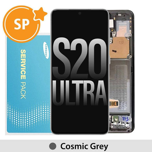 Samsung Galaxy S20 Ultra G988 OLED Screen Digitizer without Front Camera GH82-22327B/22271B (Service Pack)-Cosmic Grey - JPC MOBILE ACCESSORIES