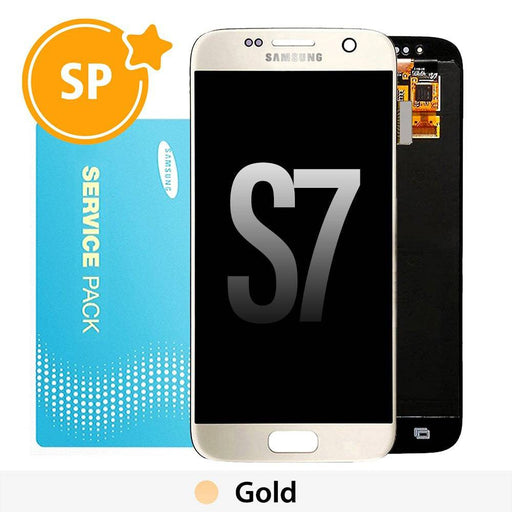Samsung Galaxy S7 G930F OLED Screen Digitizer (Service Pack)-Gold - JPC MOBILE ACCESSORIES