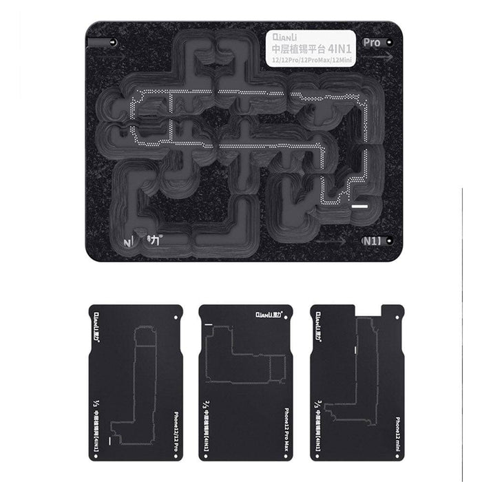 QianLi Middle Frame Reballing Platform for iPhone 12 mini / 12 / 12 Pro / 12 Pro Max - JPC MOBILE ACCESSORIES