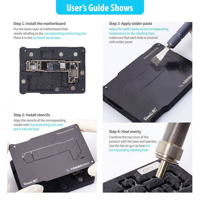 QianLi Middle Frame Reballing Platform for iPhone 12 mini / 12 / 12 Pro / 12 Pro Max - JPC MOBILE ACCESSORIES