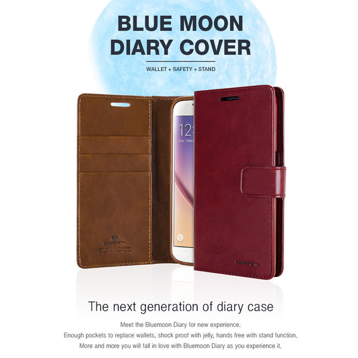 Mercury Blue Moon Diary Cover for iPhone XS Max