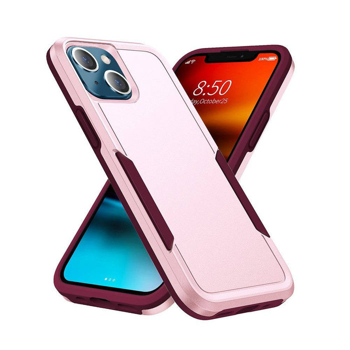 Protective dual-layer shockproof case for iPhone 14, built to last.