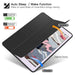 iPad folio case auto wake sleep functionality demonstration showing magnetic sensors and battery life extension features