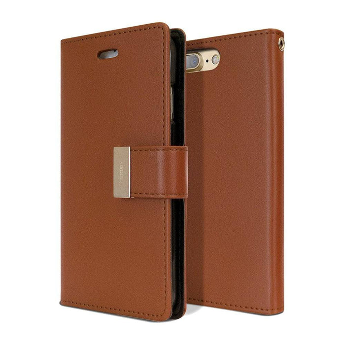 Elegant Stitching on Mercury Diary Leather Case for iPhone 7 Plus