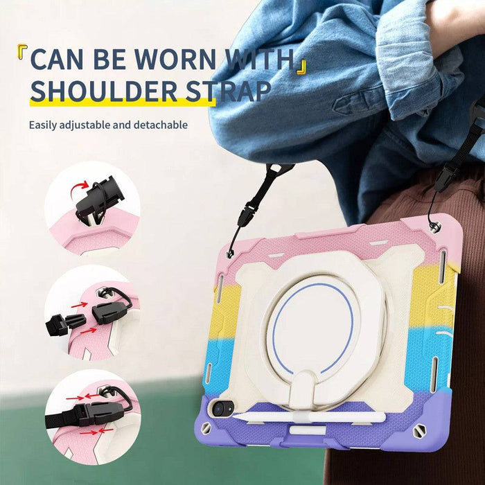 Armor Shockproof Handle Ring Rotation Case Cover for iPad Pro 11 (2018) / Pro 11 (2020) / Pro 11 (2021) / Pro 11 (2022) / Air 4 (2020) / Air 5 (2022) - JPC MOBILE ACCESSORIES