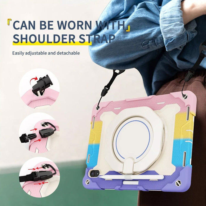 Heavy-Duty iPad Pro 12.9 Case with Secure Hand Strap for Grip Support