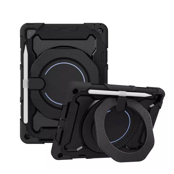 Front view of Black Armor Shockproof Case for iPad 6 / iPad 5 / iPad Pro 9.7.