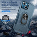 Dual Layer Shockproof Case Cover With Metal Ring Holder for iPhone 13 - JPC MOBILE ACCESSORIES