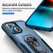 Dual Layer Shockproof Case Cover With Metal Ring Holder for iPhone 13 - JPC MOBILE ACCESSORIES