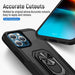 Dual Layer Shockproof Case Cover With Metal Ring Holder for iPhone 13 Pro - JPC MOBILE ACCESSORIES