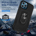 Dual Layer Shockproof Case Cover With Metal Ring Holder for iPhone 13 Pro Max - JPC MOBILE ACCESSORIES