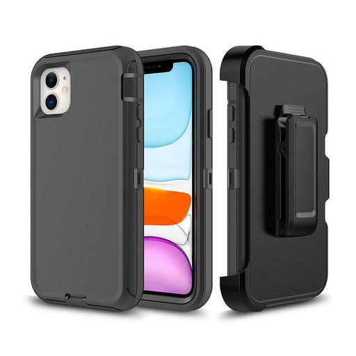 Shockproof Robot Armor Hard Plastic Case with Belt Clip for iPhone 11 (6.1'') - JPC MOBILE ACCESSORIES