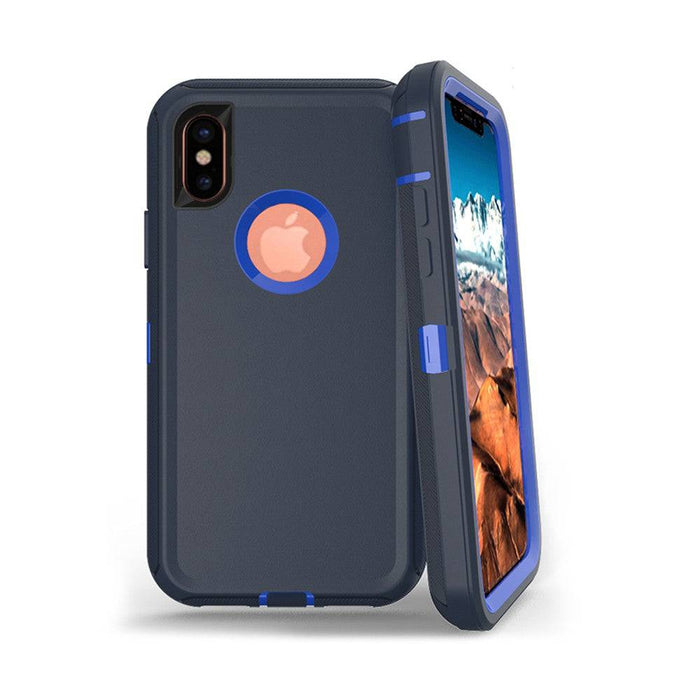Shockproof Robot Armor Hard Plastic Case with Belt Clip for iPhone X / XS