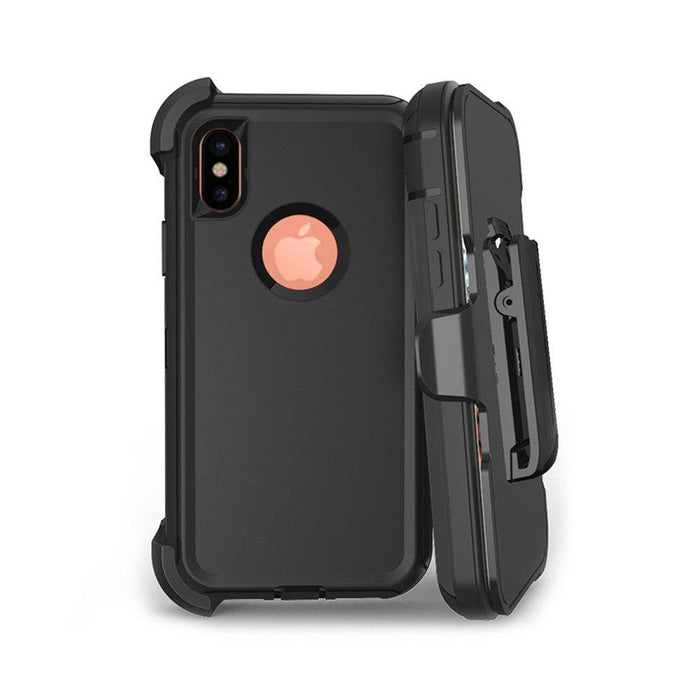 Shockproof Robot Armor Hard Plastic Case with Belt Clip for iPhone XR - JPC MOBILE ACCESSORIES