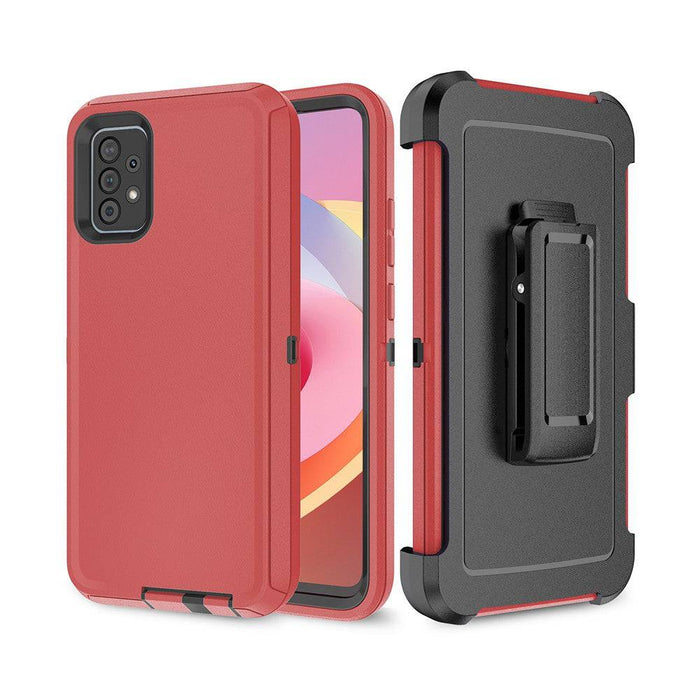 Shockproof Robot Armor Hard Plastic Case with Belt Clip for Samsung Galaxy A52 5G A526 - JPC MOBILE ACCESSORIES
