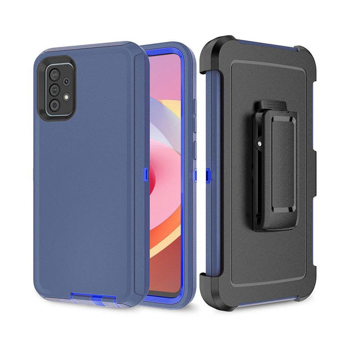 Shockproof Robot Armor Hard Plastic Case with Belt Clip for Samsung Galaxy A72 5G A726 - JPC MOBILE ACCESSORIES