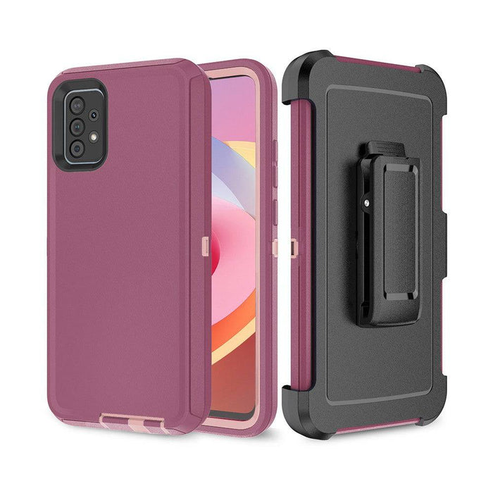 Shockproof Robot Armor Hard Plastic Case with Belt Clip for Samsung Galaxy A72 5G A726 - JPC MOBILE ACCESSORIES