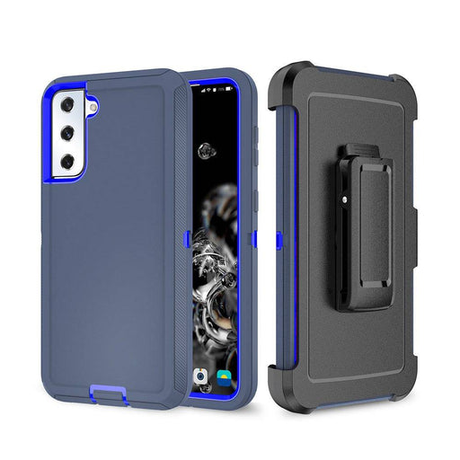 Shockproof Robot Armor Hard Plastic Case with Belt Clip for Samsung Galaxy S21 FE 5G - JPC MOBILE ACCESSORIES