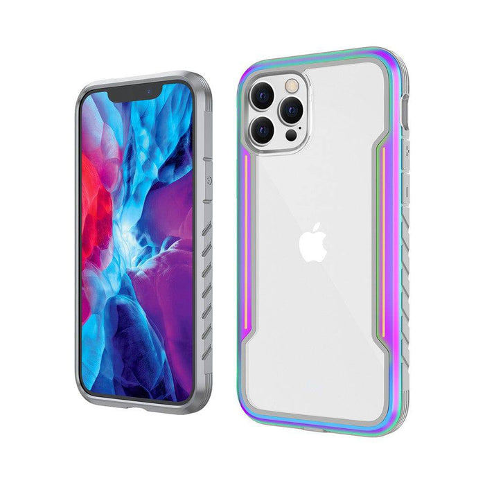 Anti-yellowing clear PC back on Re-Define iPhone Case.
