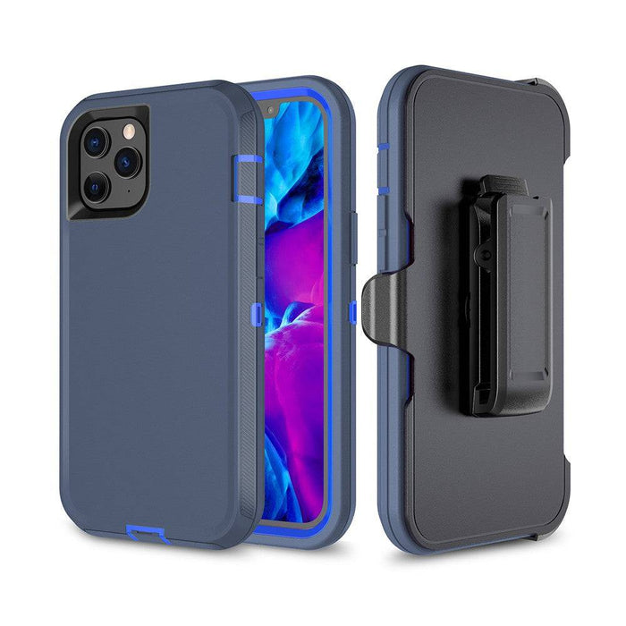 Shockproof Robot Armor Hard Plastic Case with Belt Clip for iPhone 12 / 12 Pro (6.1'') - JPC MOBILE ACCESSORIES