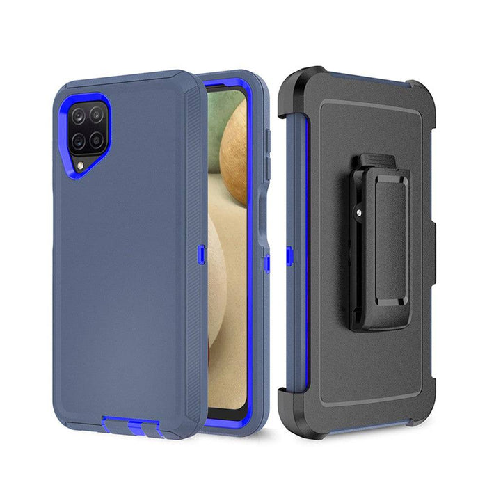 Shockproof Robot Armor Hard Plastic Case with Belt Clip for Samsung Galaxy A12 A125F - JPC MOBILE ACCESSORIES