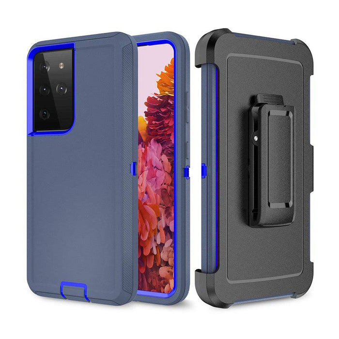 Shockproof Robot Armor Hard Plastic Case with Belt Clip for Samsung Galaxy S21 Ultra - JPC MOBILE ACCESSORIES