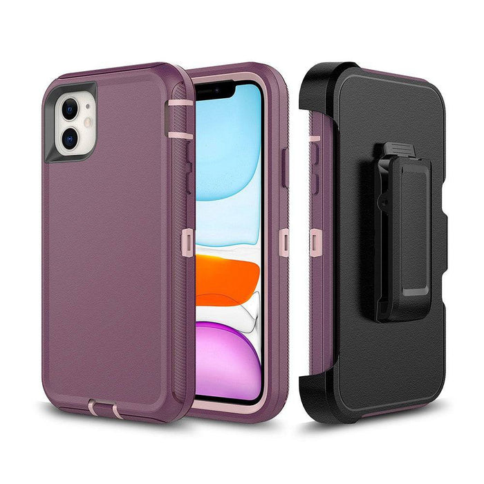 Shockproof Robot Armor Hard Plastic Case with Belt Clip for iPhone 11 (6.1'') - JPC MOBILE ACCESSORIES