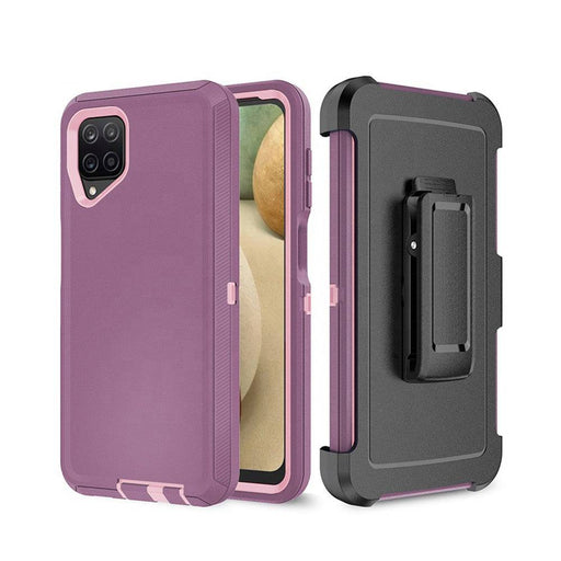 Shockproof Robot Armor Hard Plastic Case with Belt Clip for Samsung Galaxy A12 A125F - JPC MOBILE ACCESSORIES