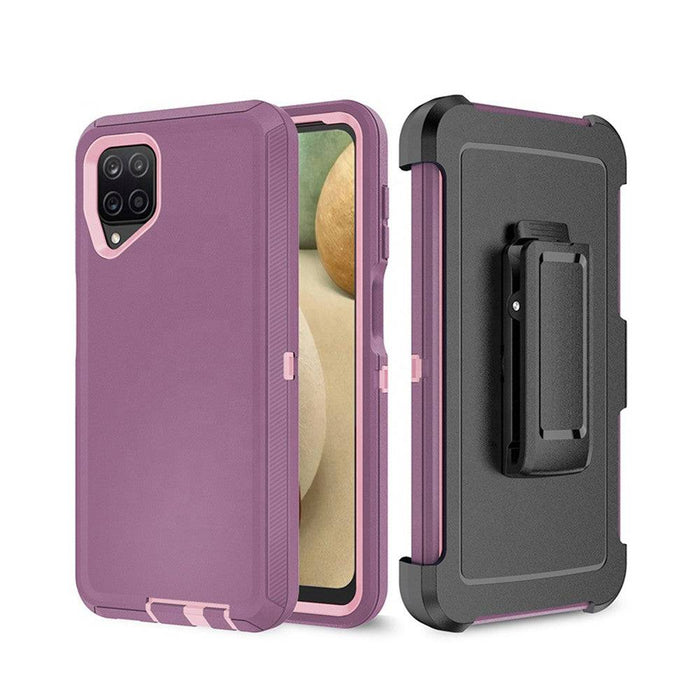 Shockproof Robot Armor Hard Plastic Case with Belt Clip for Samsung Galaxy A12 A125F - JPC MOBILE ACCESSORIES