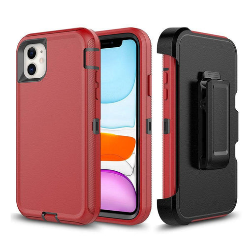 Shockproof Robot Armor Hard Plastic Case with Belt Clip for iPhone 11 (6.1'') - JPC MOBILE ACCESSORIES