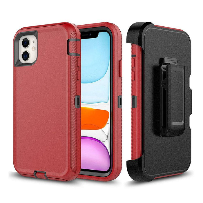 Shockproof Robot Armor Hard Plastic Case with Belt Clip for iPhone 11 (6.1'') - JPC MOBILE ACCESSORIES