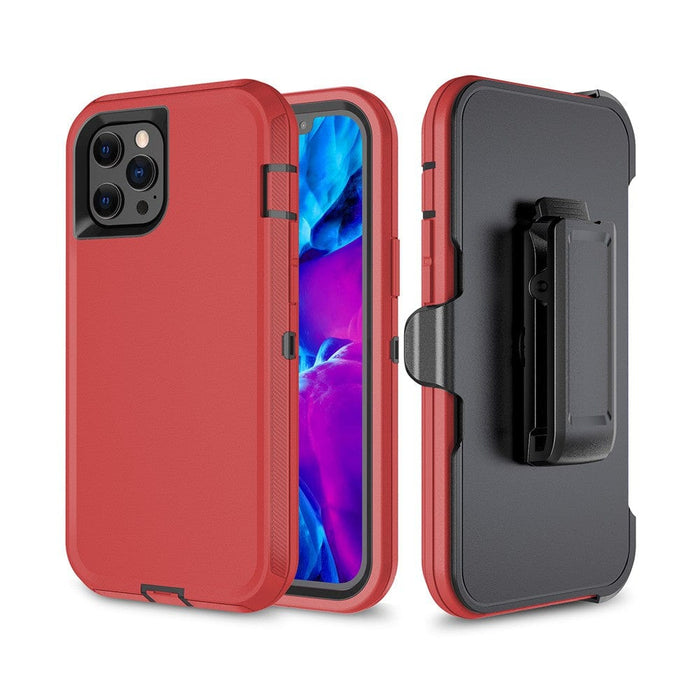 Shockproof Robot Armor Hard Plastic Case with Belt Clip for iPhone 12 / 12 Pro (6.1'') - JPC MOBILE ACCESSORIES