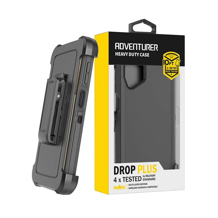 Shockproof Robot Armor Hard Plastic Case with Belt Clip for Samsung Galaxy A12 A125F - JPC MOBILE ACCESSORIES