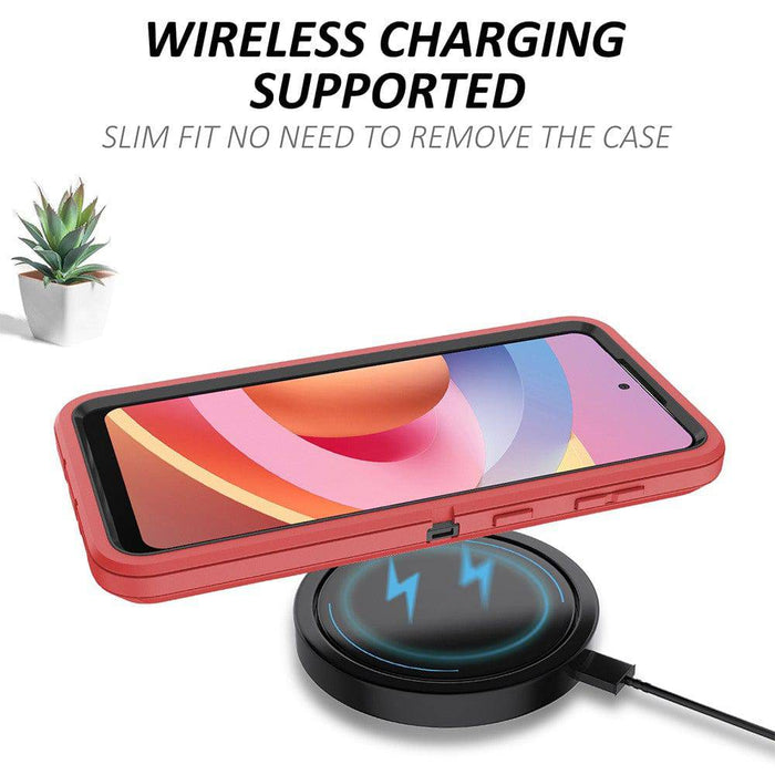 Shockproof Robot Armor Hard Plastic Case with Belt Clip for Samsung Galaxy A52 5G A526 - JPC MOBILE ACCESSORIES