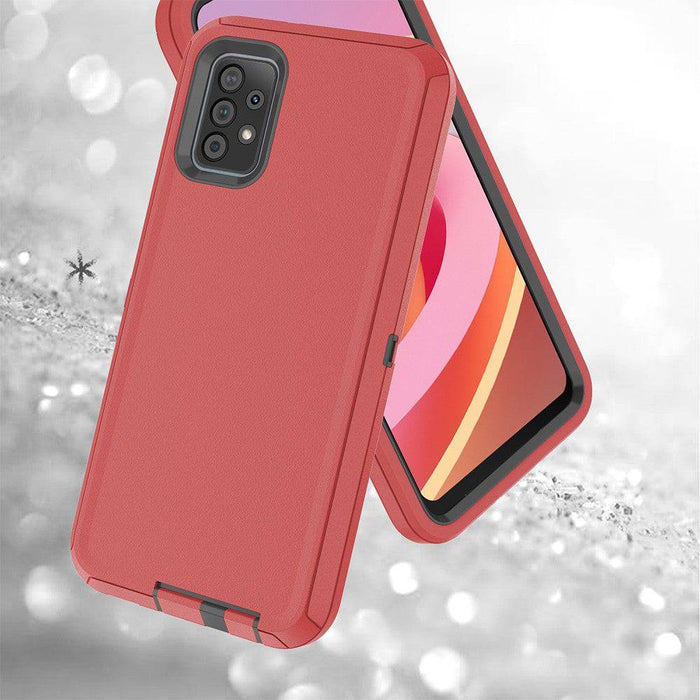 Shockproof Robot Armor Hard Plastic Case with Belt Clip for Samsung Galaxy A52 5G A526 - JPC MOBILE ACCESSORIES