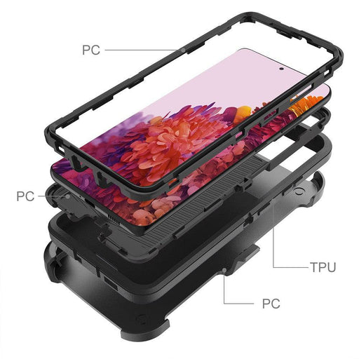 Shockproof Robot Armor Hard Plastic Case with Belt Clip for Samsung Galaxy S21 Ultra - JPC MOBILE ACCESSORIES