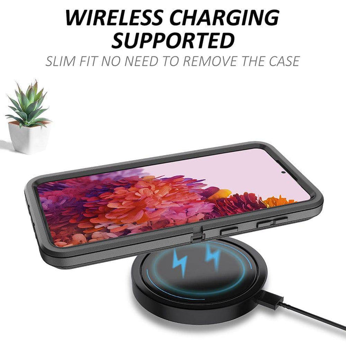 Shockproof Robot Armor Hard Plastic Case with Belt Clip for Samsung Galaxy S21 Ultra - JPC MOBILE ACCESSORIES