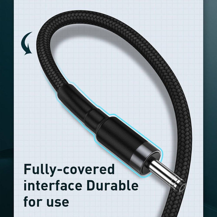 Baseus Cafule Cable USB to DC 3.5mm 2A 1m-Gray+Black - JPC MOBILE ACCESSORIES