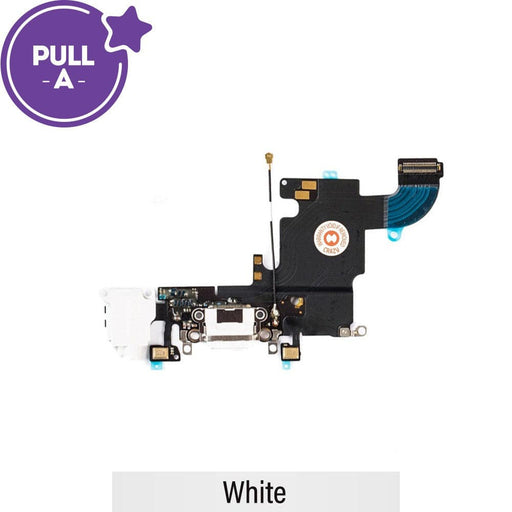 Charging Port Flex Cable for iPhone 6S (PULL-A)-White - JPC MOBILE ACCESSORIES