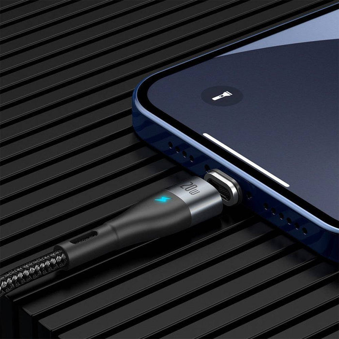 Baseus Zinc Magnetic Safe Fast Charging Data Cable Type-C to IP PD 20W 1M - JPC MOBILE ACCESSORIES