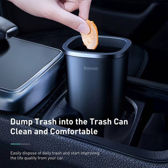 Baseus Dust-free Vehicle-mounted Trash Can (with Trash Bag 3 roll/90)-Black - JPC MOBILE ACCESSORIES