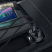 Baseus T Typed S-09A Bluetooth MP3 Car Charger (Standard edition)-Black - JPC MOBILE ACCESSORIES