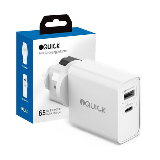 iQuick 65W PD3.0+QC3.0 Fast Charging Adapter - JPC MOBILE ACCESSORIES