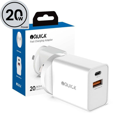 iQuick 20W PD3.0+QC3.0 Fast Charging Adapter - JPC MOBILE ACCESSORIES