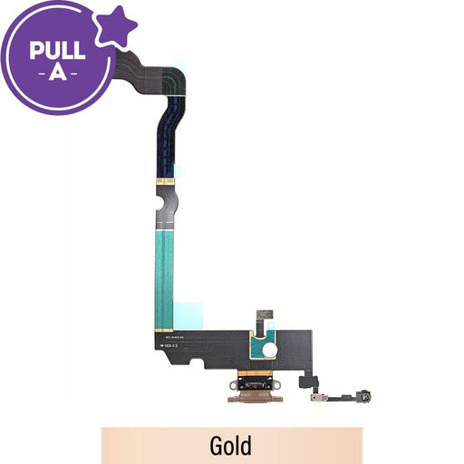 Charging Port for iPhone XS Max (PULL-A)-Gold - JPC MOBILE ACCESSORIES